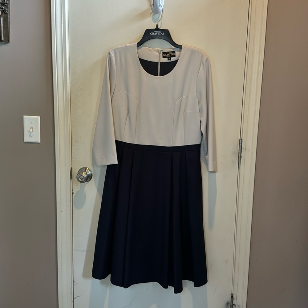 Gravitas grey and blue dress